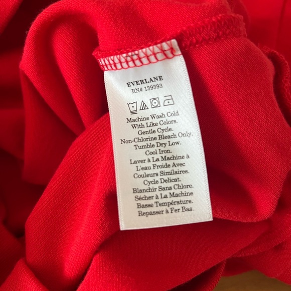 Everlane The Oversized Polo. Size XS. Goji Berry Red. - Picture 12 of 12